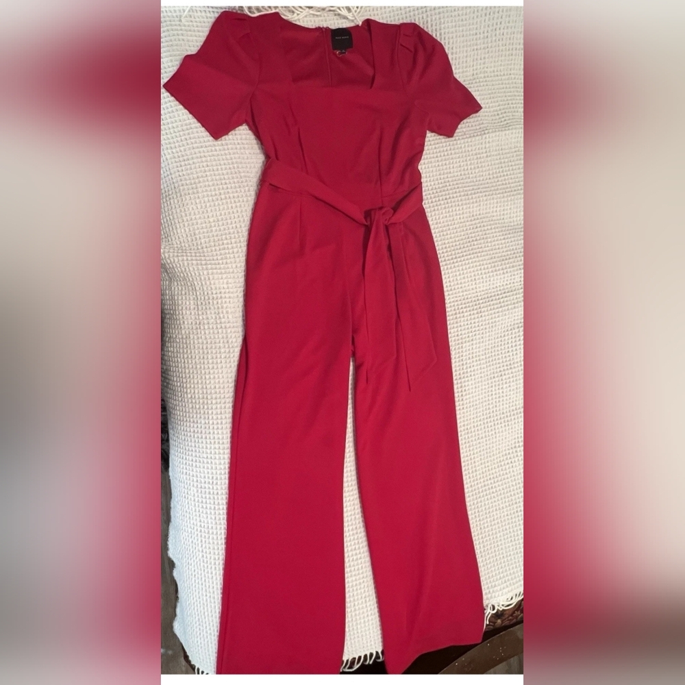 Alex Marie Vibrant Red Jumpsuit